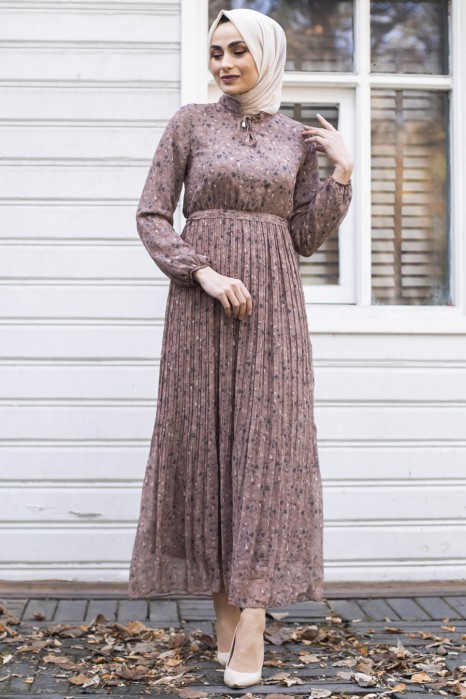 PATTERNED VISON COLOR DRESS 