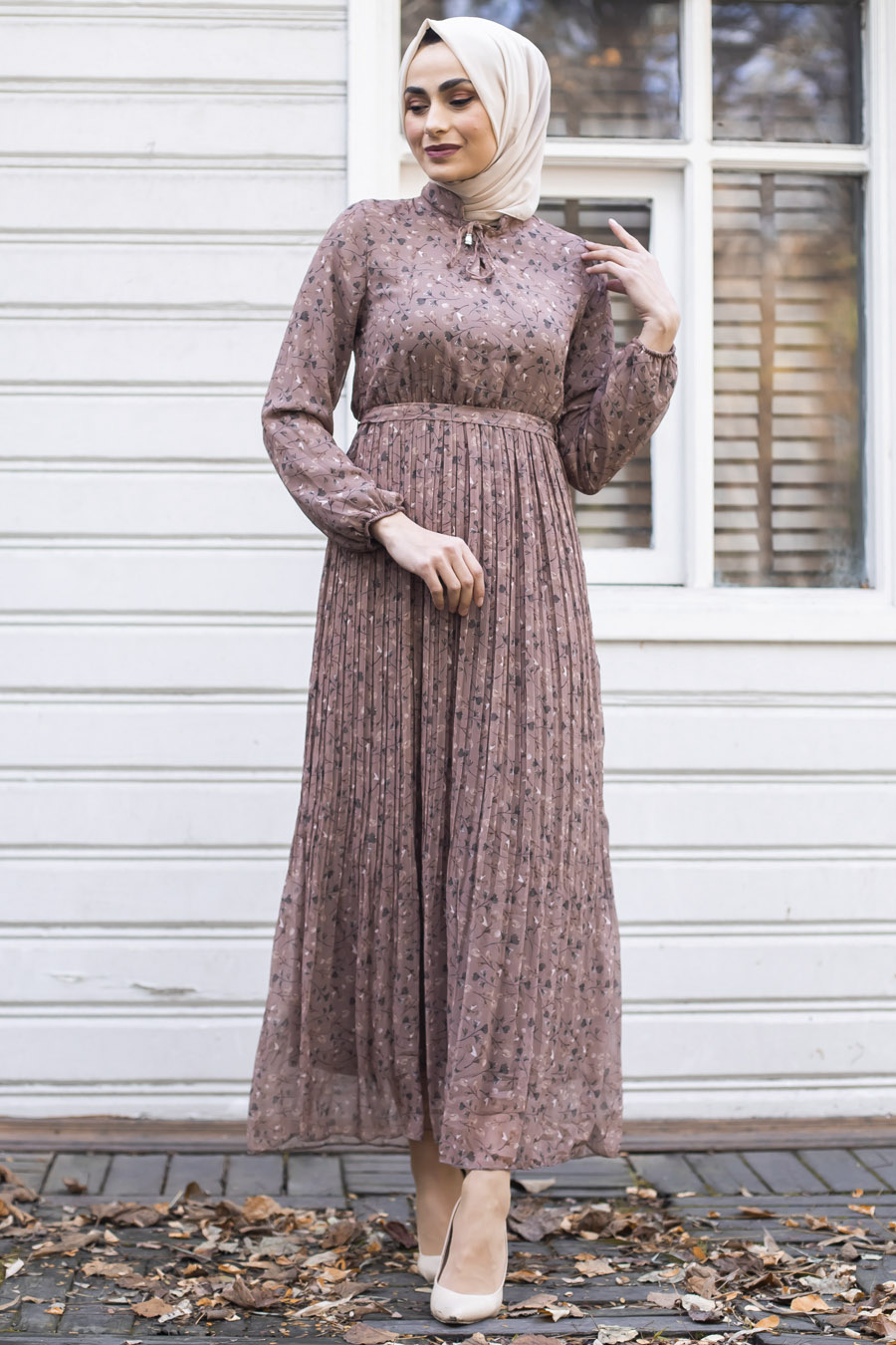 PATTERNED VISON COLOR DRESS 