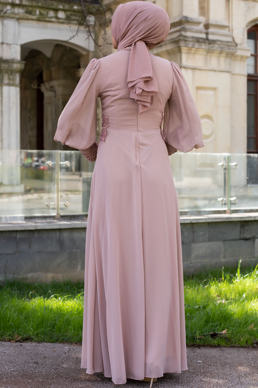 VISON COLOR EVENING DRESS 