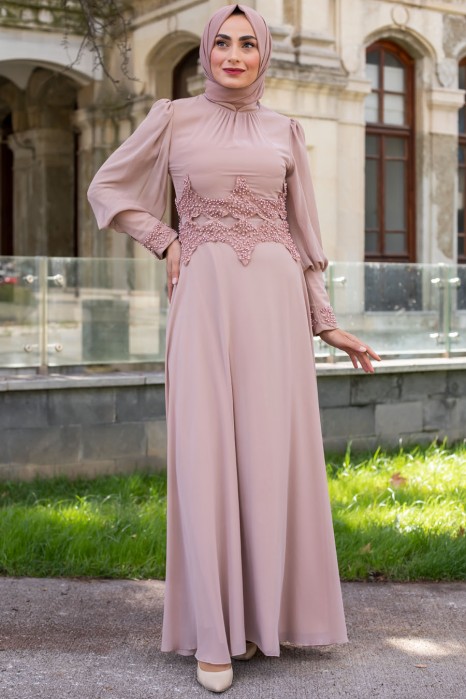 VISON COLOR EVENING DRESS 