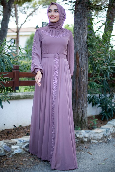 VISON COLOR EVENİNG DRESS 