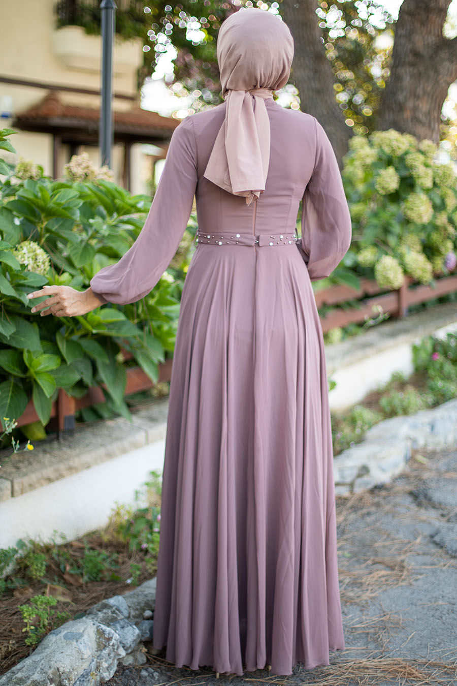 VISON COLOR EVENING DRESS 