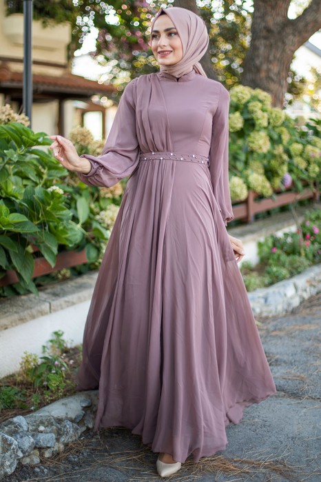 VISON COLOR EVENING DRESS 