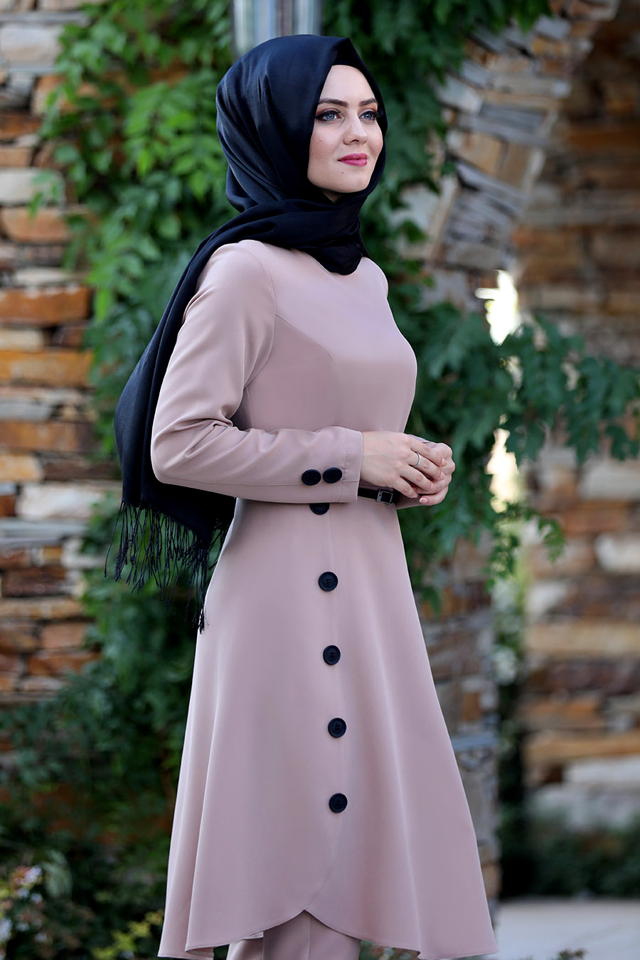 VISON COLOR TUNIC AND PANT SUIT  