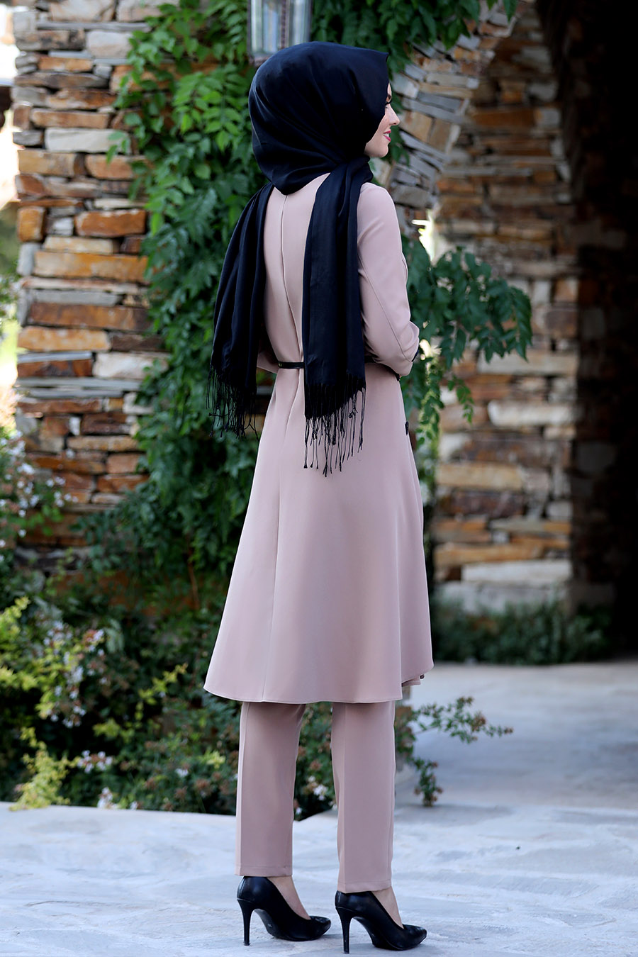 VISON COLOR TUNIC AND PANT SUIT  